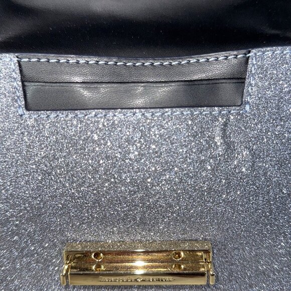 Kate Spade Storybook Lining Glitter Burgess Court Convertible Crossbody Bag - Picture 13 of 17